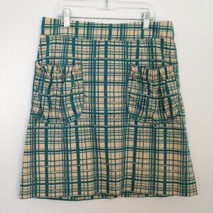 Girls from Savoy Blue & Cream Plaid Skirt